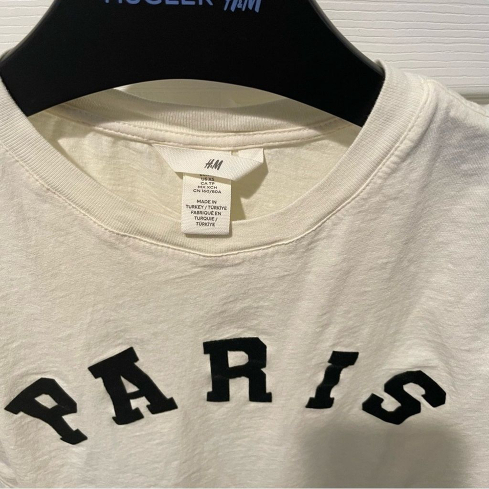 Paris Cotton T-Shirt Size XSmall - Picture 3 of 5